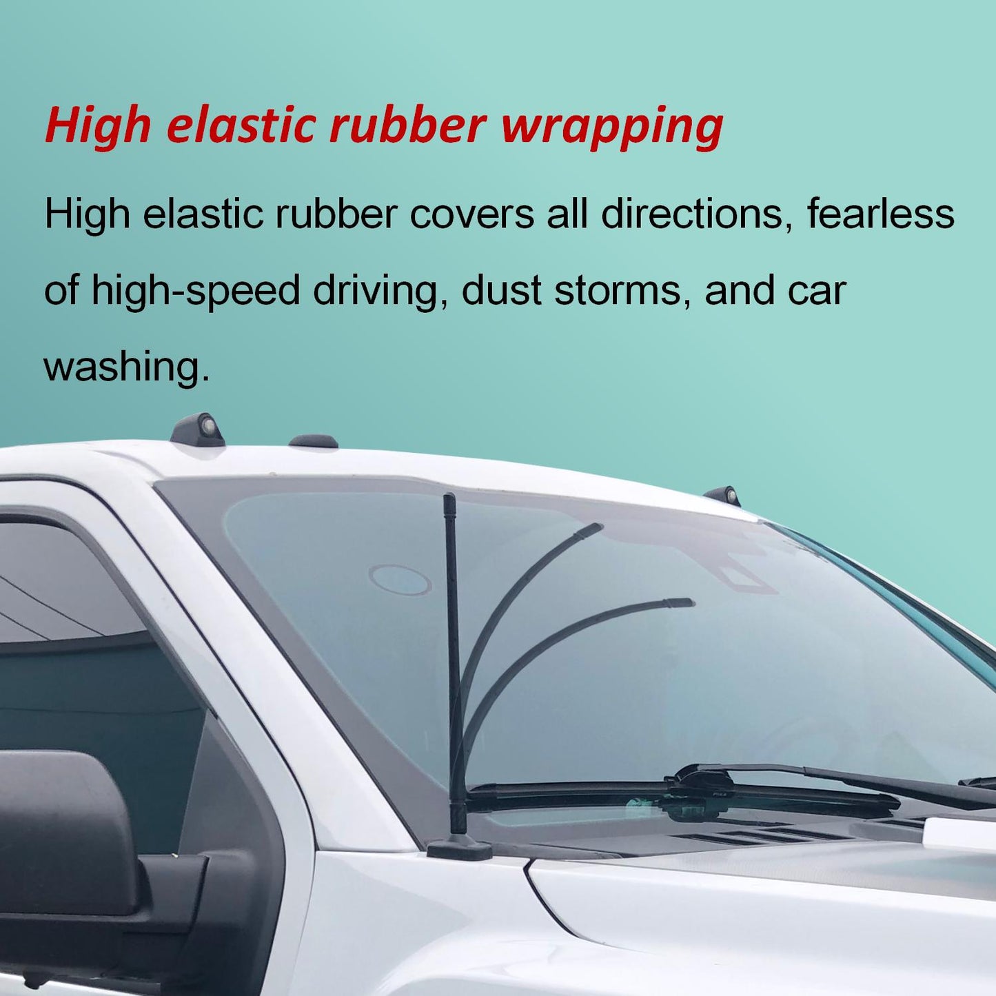 Car Radio Antenna Replacement Compatible with Ford, Dodge, Jeep, Toyota Truck Replacement Antenna.|7 inch