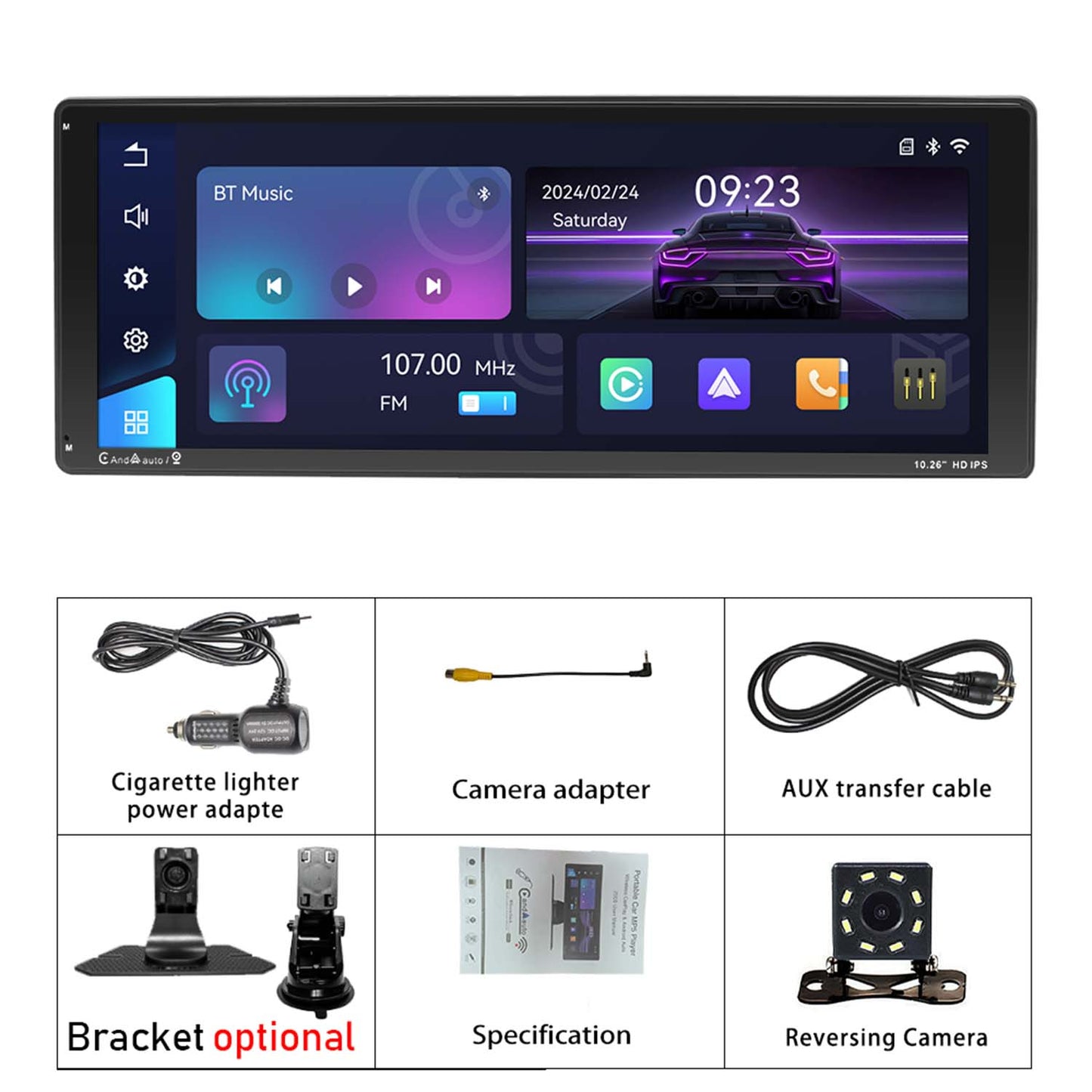 Wireless Carplay and Android AUTO 10.26 inch Portable Navigation Devices Free shipping.Suitable for any car model.Place an order Get 32GTF cards for free!Subscribe to the store Get more discount codes!