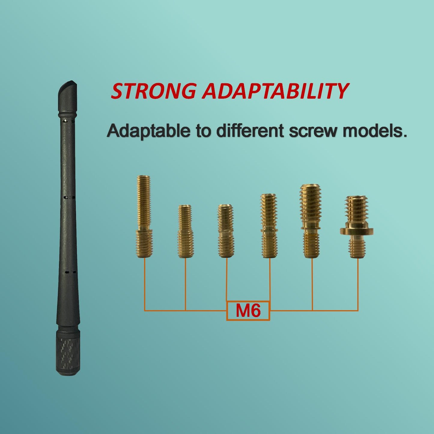 Car Radio Antenna Replacement Compatible with Ford, Dodge, Jeep, Toyota Truck Replacement Antenna.|7 inch