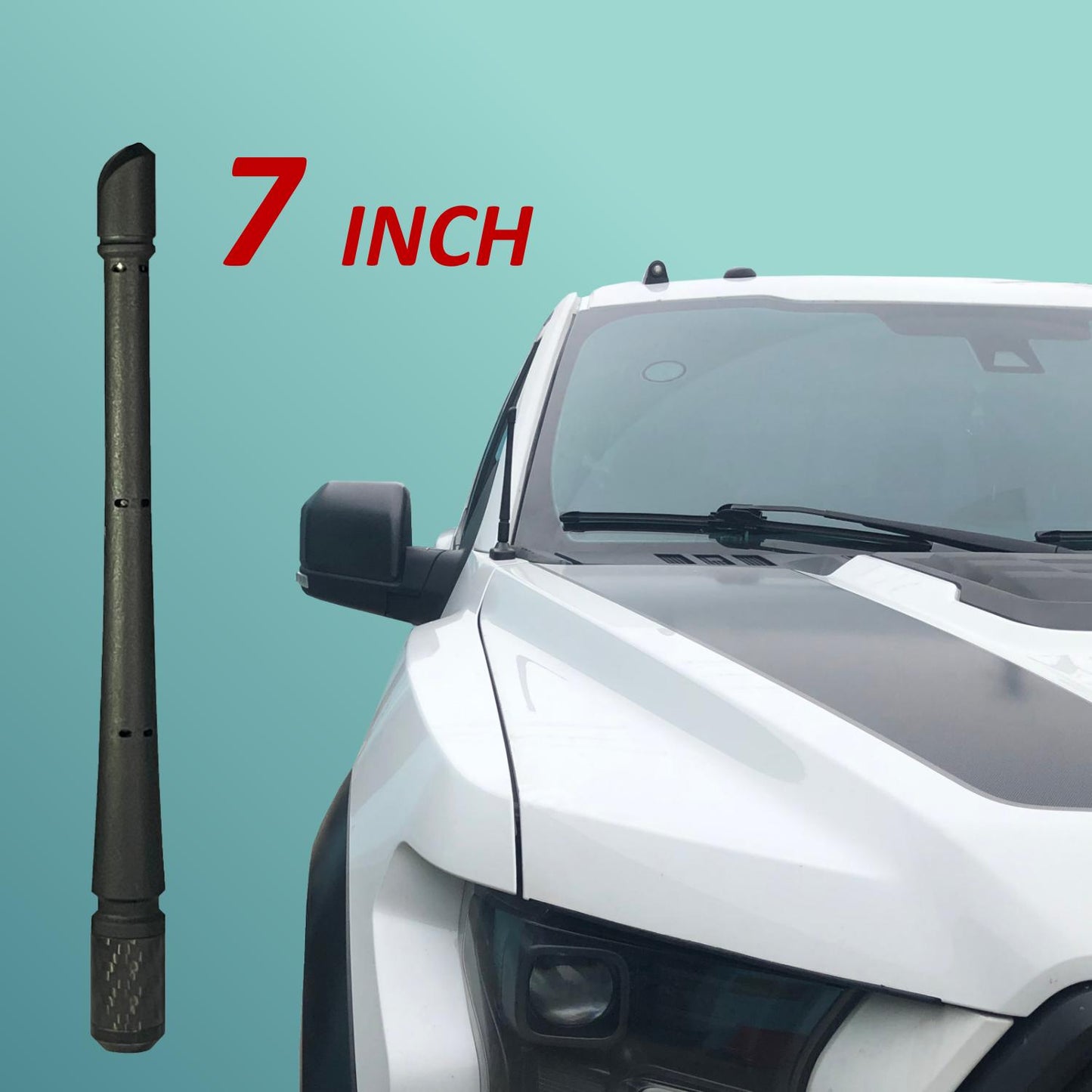 Car Radio Antenna Replacement Compatible with Ford, Dodge, Jeep, Toyota Truck Replacement Antenna.|7 inch