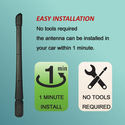 Car Radio Antenna Replacement Compatible with Ford, Dodge, Jeep, Toyota Truck Replacement Antenna.|7 inch
