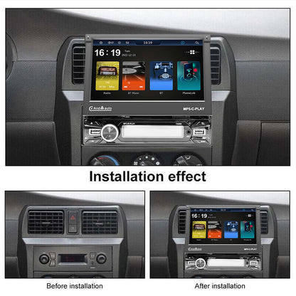 Wireless Carplay and Android Auto 7-inch Single DIN Electric retractable car display  Free shipping
