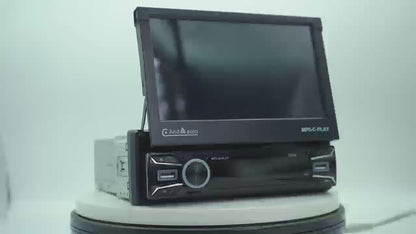 Wireless Carplay and Android Auto 7-inch Single DIN Electric retractable car display  Free shipping